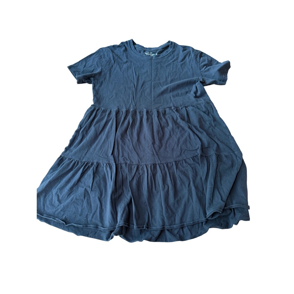 Abercrombie & Fitch Soft A&F Collection Black Tiered Babydoll Mini Dress Medium